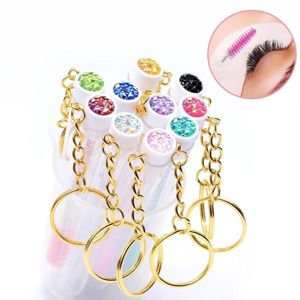 Reusable Lash Mascara Wands Sparkling Lash Spoolies Multi-Purpose Comb Brushes  Makeup Tools