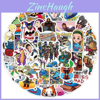 Dragon Quest Pvc Waterproof Stickers Cute Cool Decoration For Phone Laptop Skateboard And More