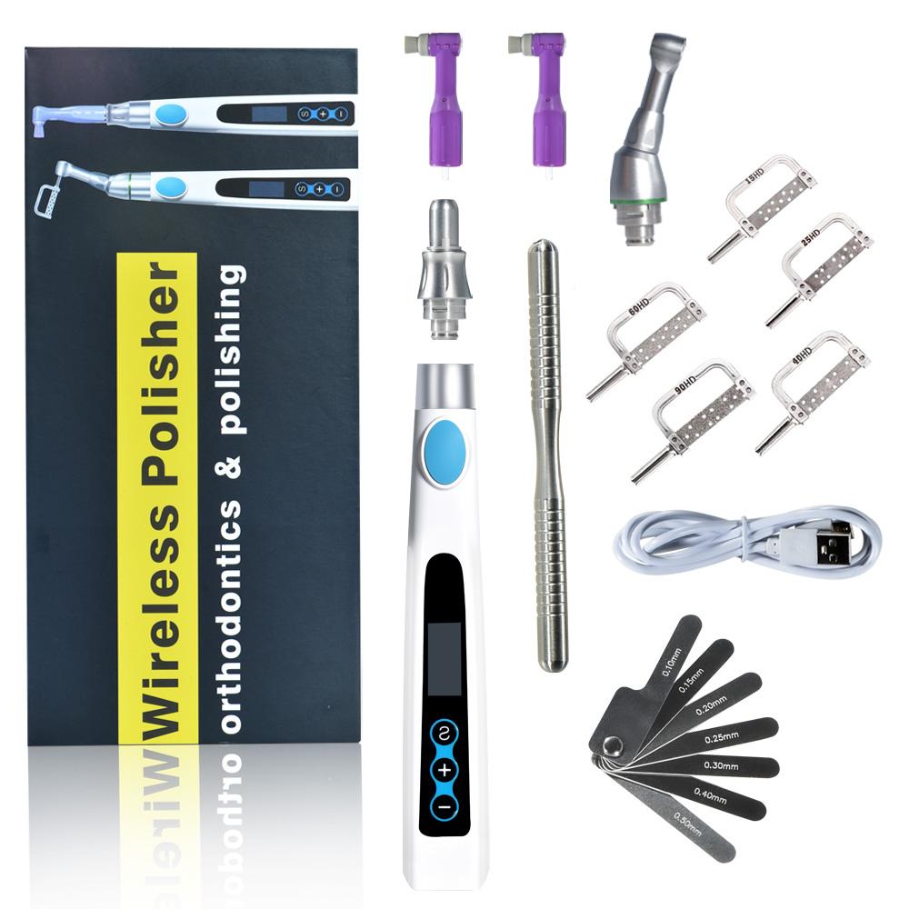 Dental Teeth Surface Wireless Polishing Electric Motor With Prophy Angle Removable Head Rechargeable Polishing Machine