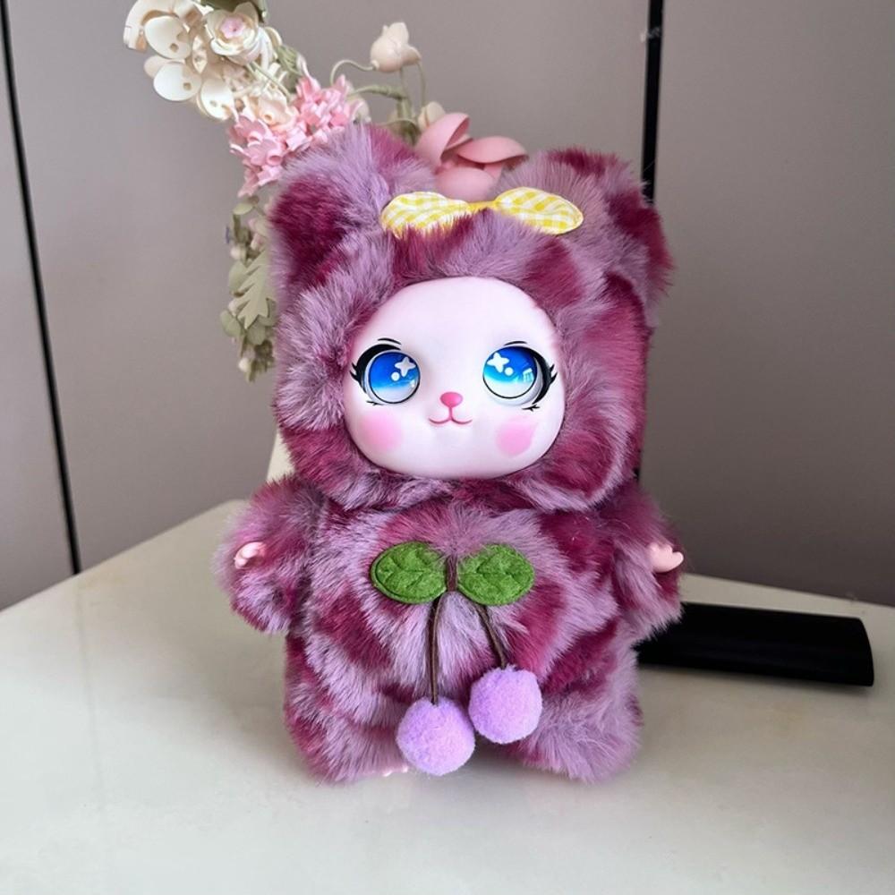 Vinyl Face Stuffed Animal Bag Charm Cute Stuffed Kawaii Plush Pendant Gift For Women