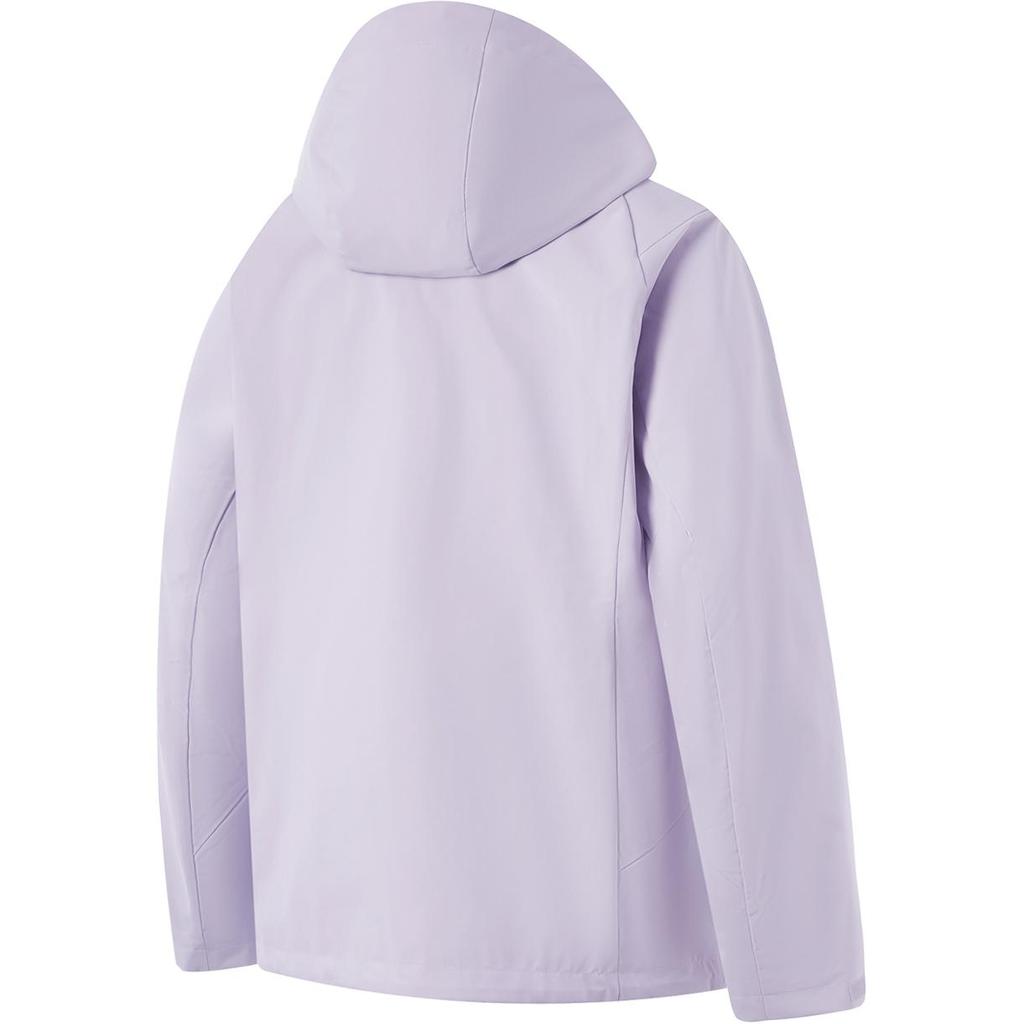 Li Ning Comfortable Versatile Hiking Waterproof Windproof Breathable Durable Jacket Women Outerwear Sea-Salt-Purple AWBU010-3