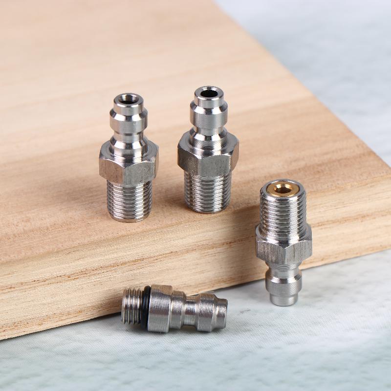 1PC Quick Connect Valve For High Pressure Applications Featuring An 8mm Male Connector And M10*1 NPT/BSPP Compatibility