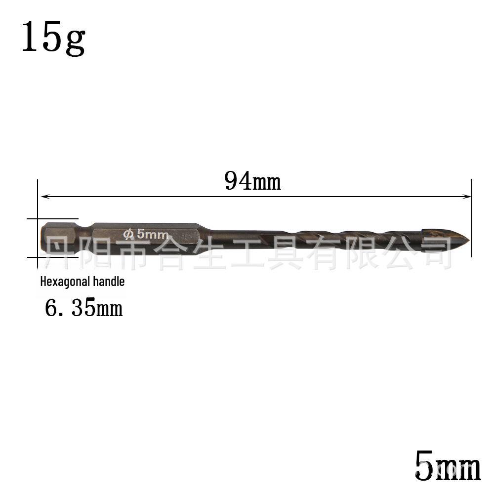 

Сверло для стеклянной плитки с шестигранной ручкой - желтый спиральный керамический сверлильный инструмент