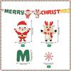 Merry Christmas Banner Holiday Bunting Garlands Elk Festive Party Decoration for Holiday Xmas New Year Party Home Supplies