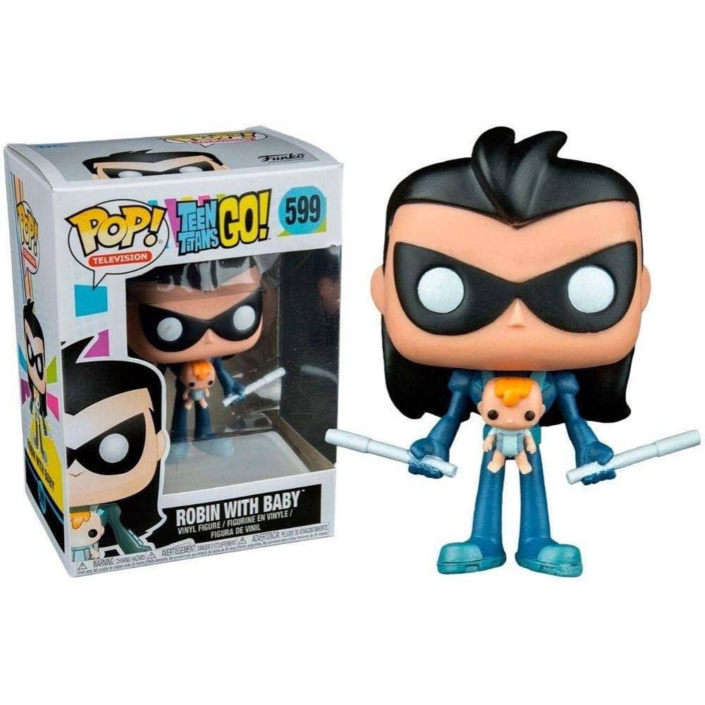 

Funko Pop Television Teen Titans Go Robin With Baby 599