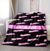 Custom Name Barbie Fashion Flannel Blanket Throw Blanket Soft Warm Sofa Bed Home Decor Unique Gift