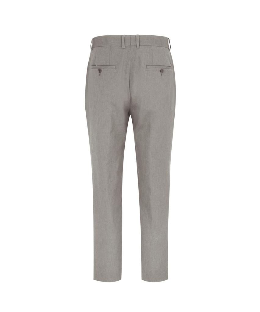 SOLEW Tapered Single-Pleat Set-Up Pants_Beige