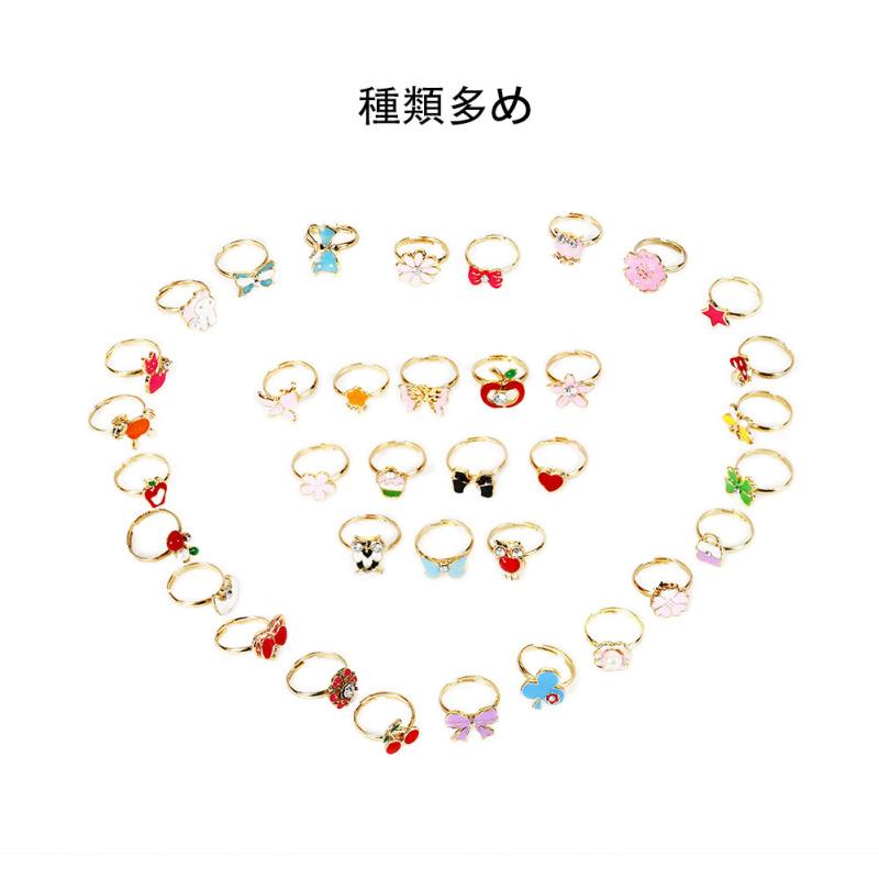 36pcs/set Korean Style Alloy Cartoon Children Ring