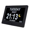 7 Inch Digital Calendar Multifunctional Clock with Date Display Automatic Dimming and Daylight Saving Time Key Or