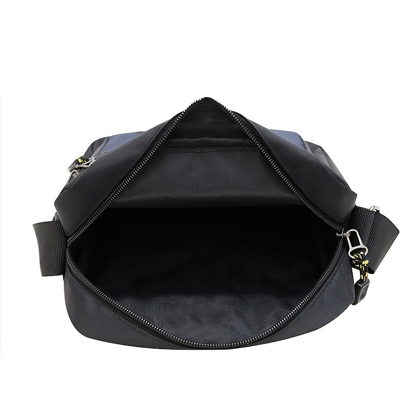 Borsa Diagonale Casual da Uomo in Tessuto Oxford Moda Borsa da Uomo Borsa a Spalla