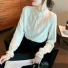 Navava Romantic Pearl Point Frill Long Sleeve Blouse Nb2519