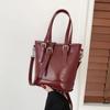 Retro PU Dames Top-Handle Tassen Rits Eenvoud Schoudertassen voor Vrouwen Nieuwe Hoge Kwaliteit Bolsas Para Mujeres
