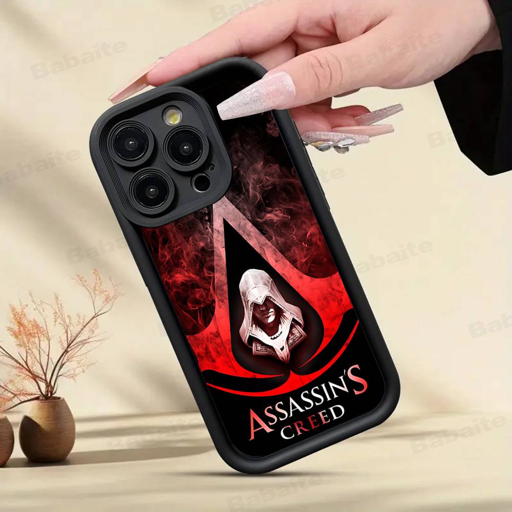 Custodia per Telefono da Gioco A-Assassin S -Creed Per IPhone 17 16 15 14 13 12 11 Pro Max Mini Plus Copertura Posteriore Morbida in TPU