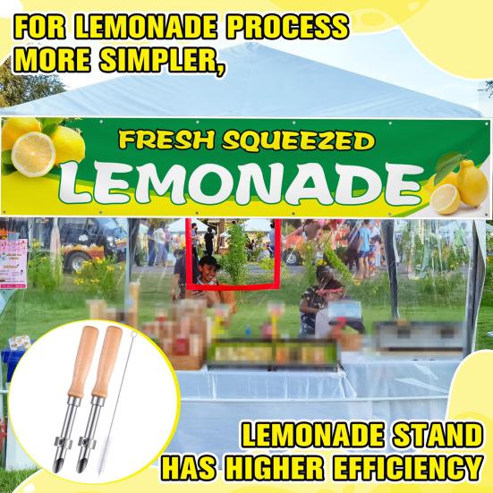 Straw Puncher for Plastic Lids Adjustable Collar Straw Hole Puncher Wooden Handle Lemonade Cup Hole Punch Tool Beverage Making Supplies