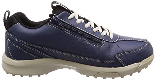 Spalding Men's Waterproof Spikeless Golf Shoes, Wide Fit, Size 4E, CIS 3550, Navy, Size 25.0 cm