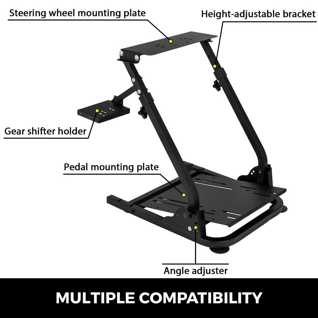 SIHAO Racing Steering Wheel Stand Height Adjustable For Logitech G25 G27 G29 G920 Wheel Stand Gaming Racing Simulator Steering