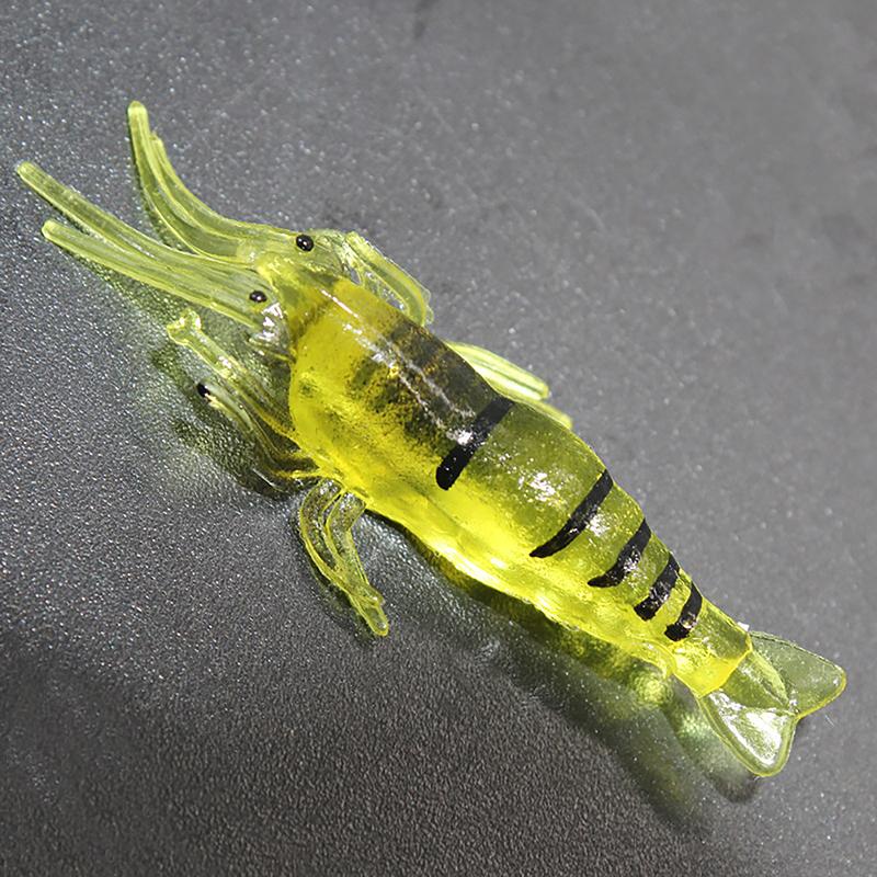 510/20Pcs Goture Shrimp Lures For Freshwater Saltwater, Luminous Shrimp Bait Set With Sharp Hook And Bead