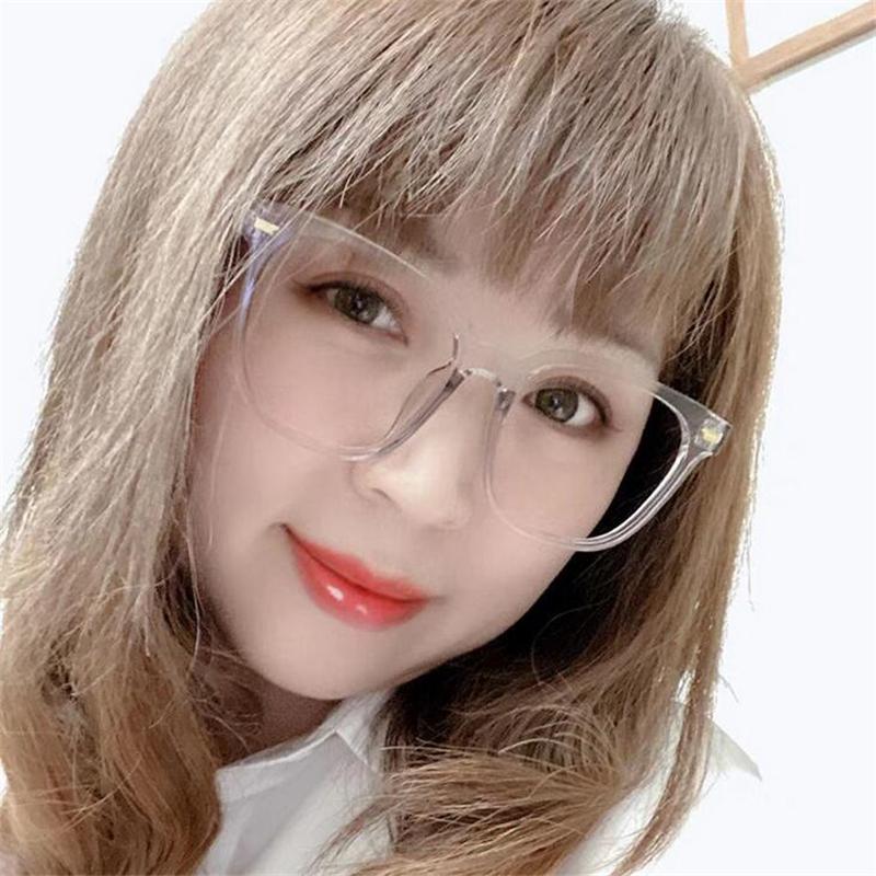 Modische quadratische Brille mit großem Rahmen für Kurzsichtigkeit Damen Kunststoffgläser Student Vintage Myopie Brille Fertig 0 -1,0 -1,5 Bis -6,0