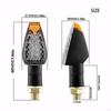 4 Pieces Motorcycle Turn Front & Rear Blinkers Easy Installation 14LED 12V for Motorbike