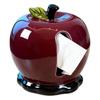 Apple High-End Ceramic Tissue Box for Living Room - Luxury Creative Napkin Holder for Coffee Table Decoration