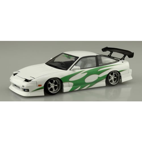 Aoshima Bunka Kyozai 1/24 The Tuned Car Series No.98 Nissan URAS RPS13 180SX '96 Ver.2 Plastic Model Car