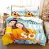 3PCS Single-sided Printed Quilt Cover Me Contro Te Printed Bedding Sets Comfortable Bedspreads Comforter Duvet Birthday Gift