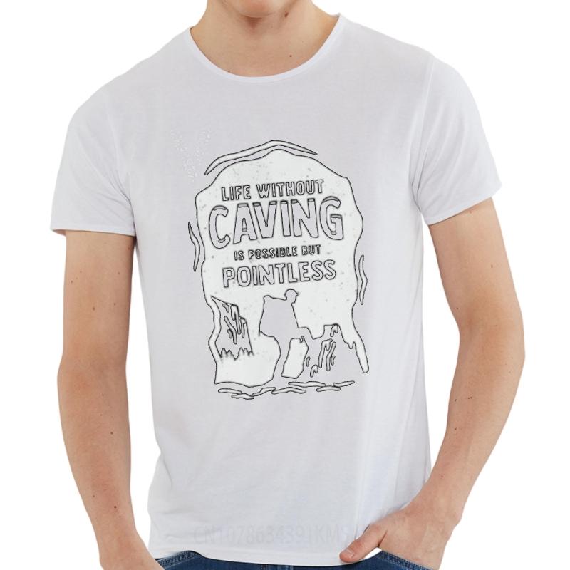 New Arrived For Him Crew Neck Tshirt Life Without Caving Is Possible But Pointless Classic Boys Teeshirt Soft Cotton Tee