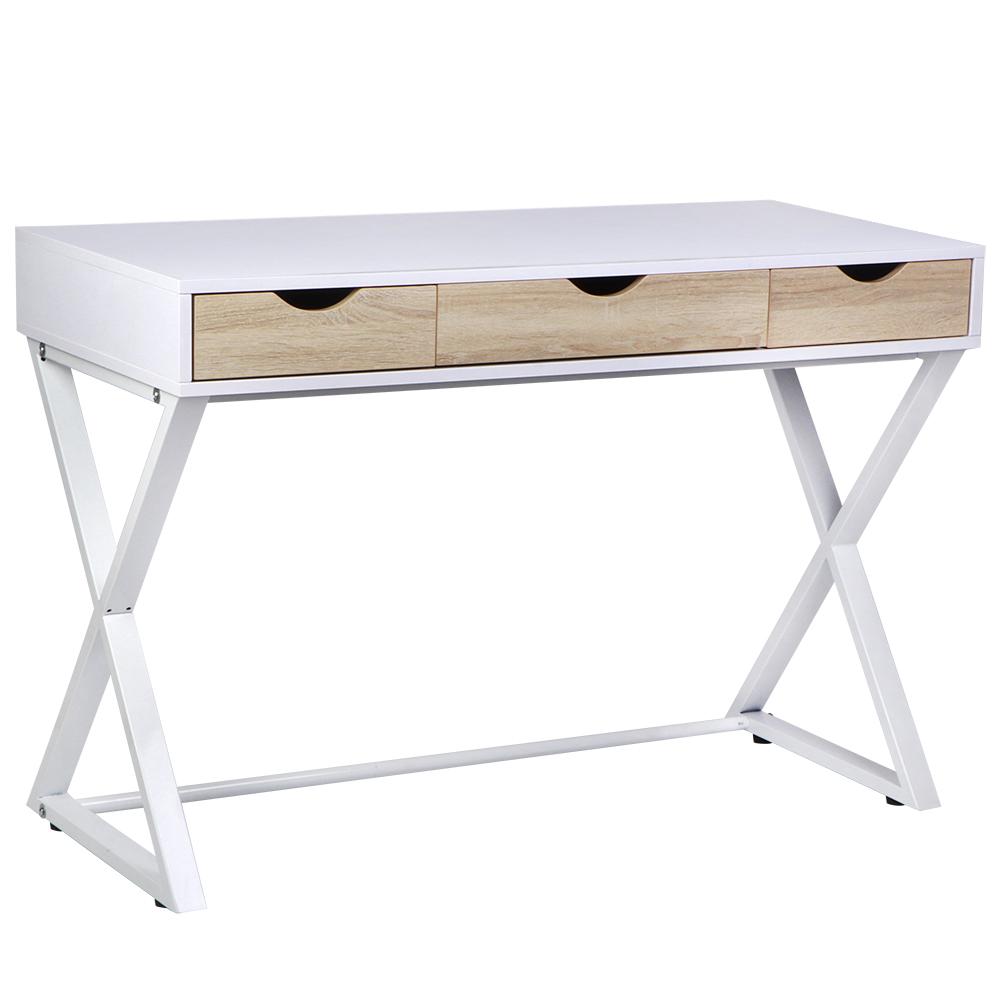 Household Computer Desk Office PC Laptop Table with 3 Drawers for Home Study Use Furniture