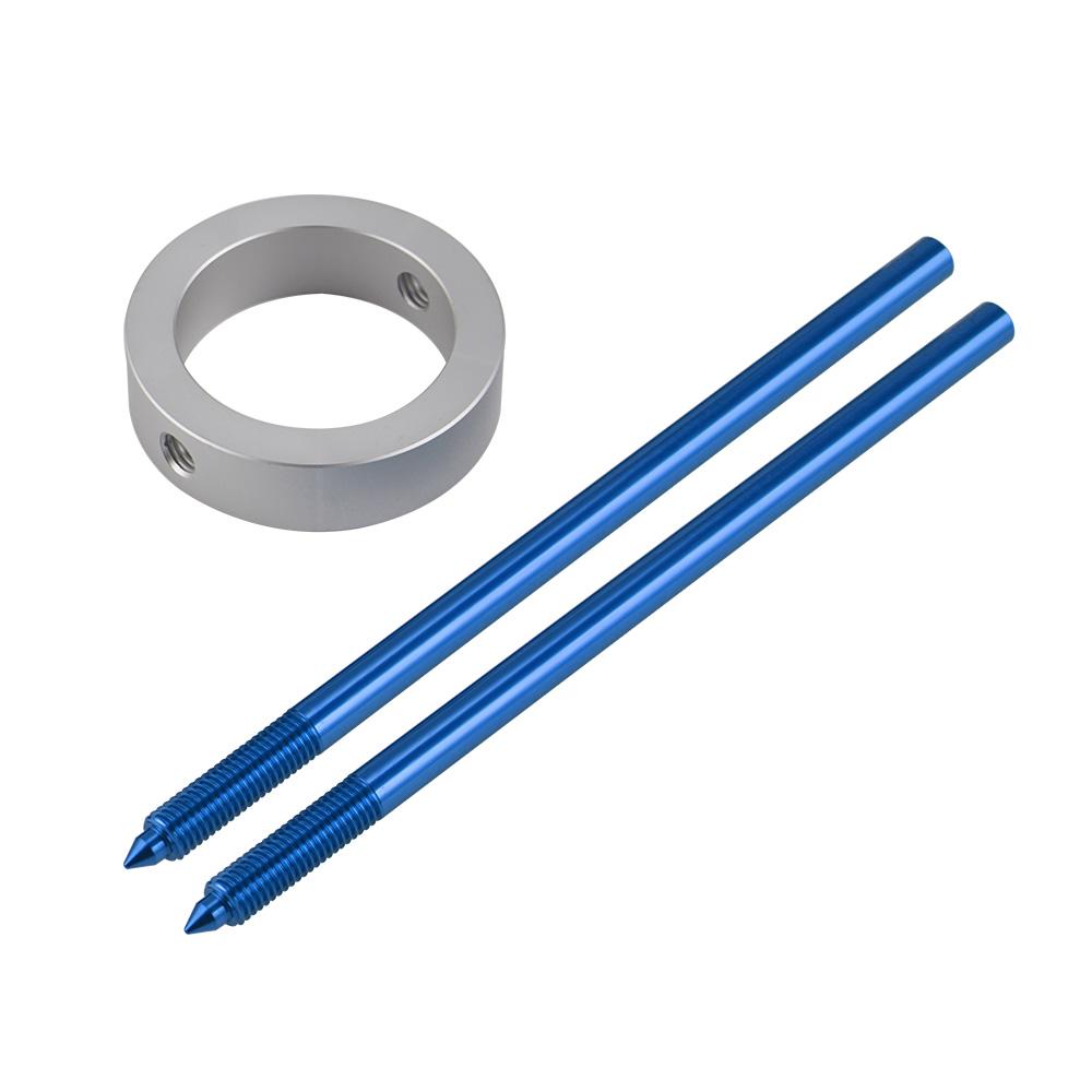 

NICECNC Motorcycle Double Ended Fork Cartridge Damper Rod Holding Plate Tool for 13.3/14.3mm Cartridge Rod for KTM Honda Yamaha Compressor Tool