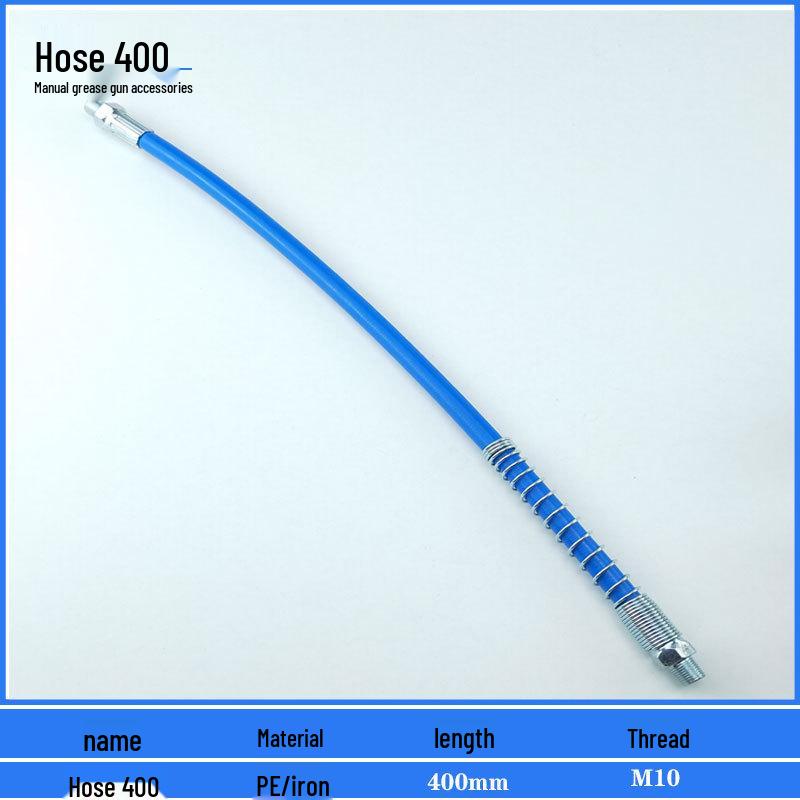 Comprehensive Grease Gun Accessory Kit with Nozzle, Manual, High-Pressure Pneumatic/Electric Tubes, Flexible Hose, Tip, Lock Pliers, and Flat Nozzle