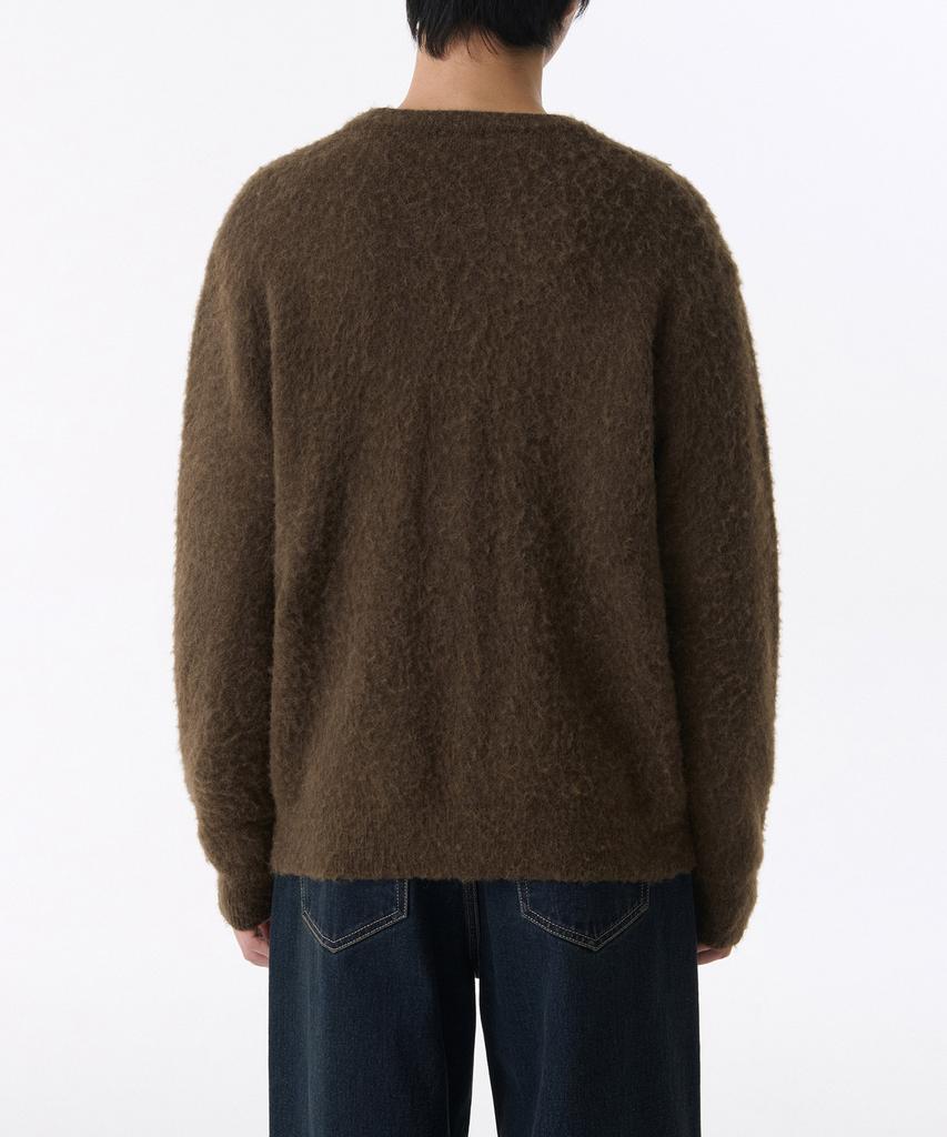 Musinsa Standard Hairy Alpaca Cardigan [Brown]
