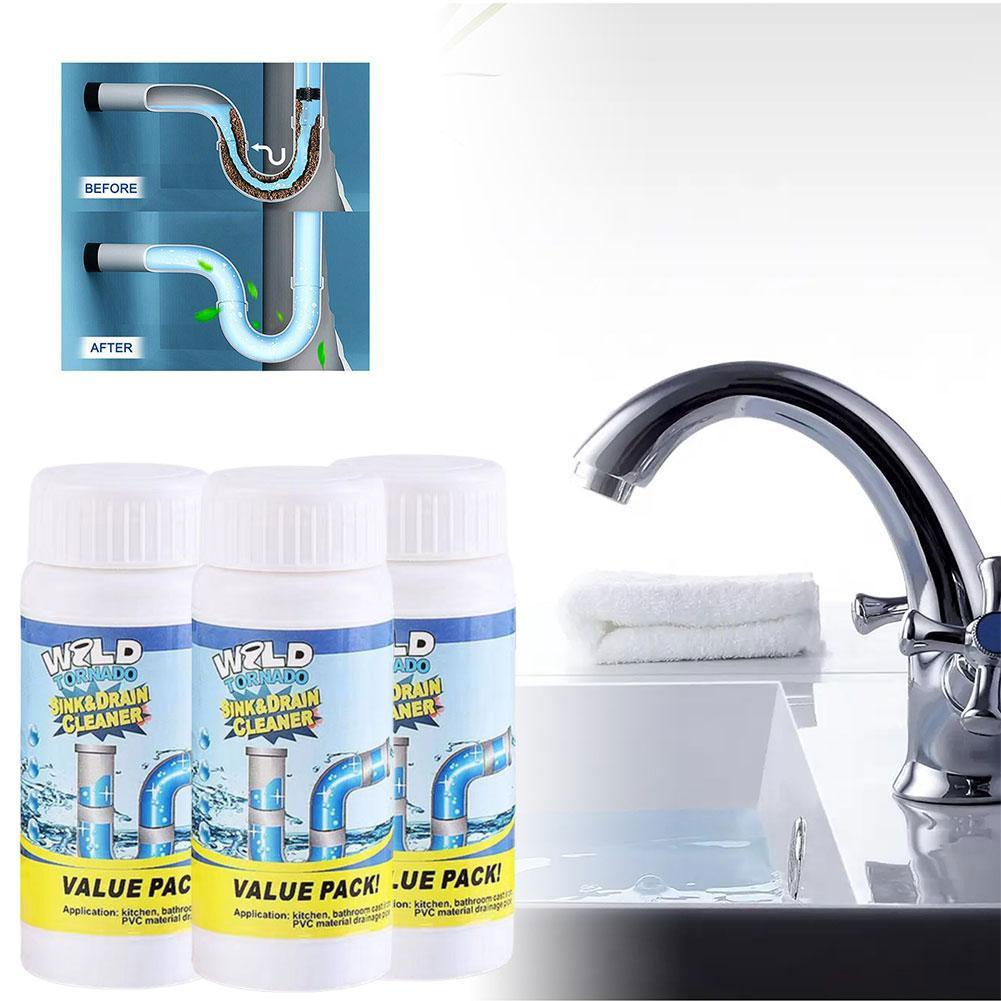 100g Powerful Sink Drain Cleaner High Efficiency Clog Remover Kitchen Sewer Power Pipe Channel Powder Cleaning Tools