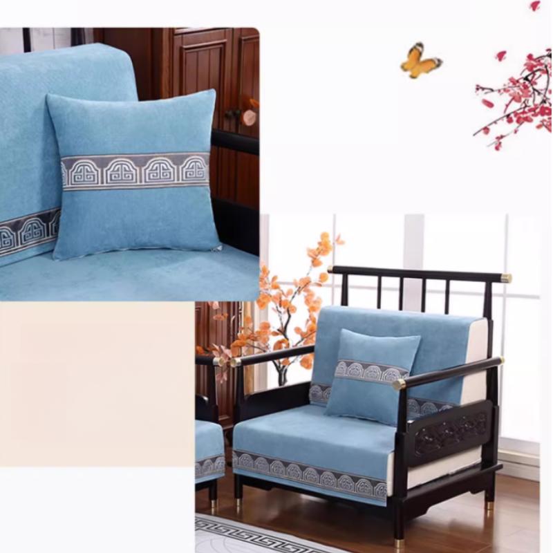 Non-Slip Chenille Sofa Seat Cover Nordic Pets Kids Couch Mat Slipcovers L Corner Sofa Towel Protector for Living Room