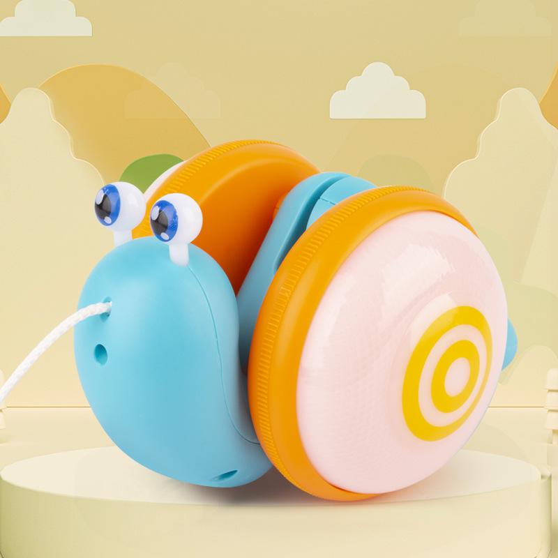 **Free Shipping: Popular Musical Snail Baby Walker & Crawler Toy with Pull Leash**