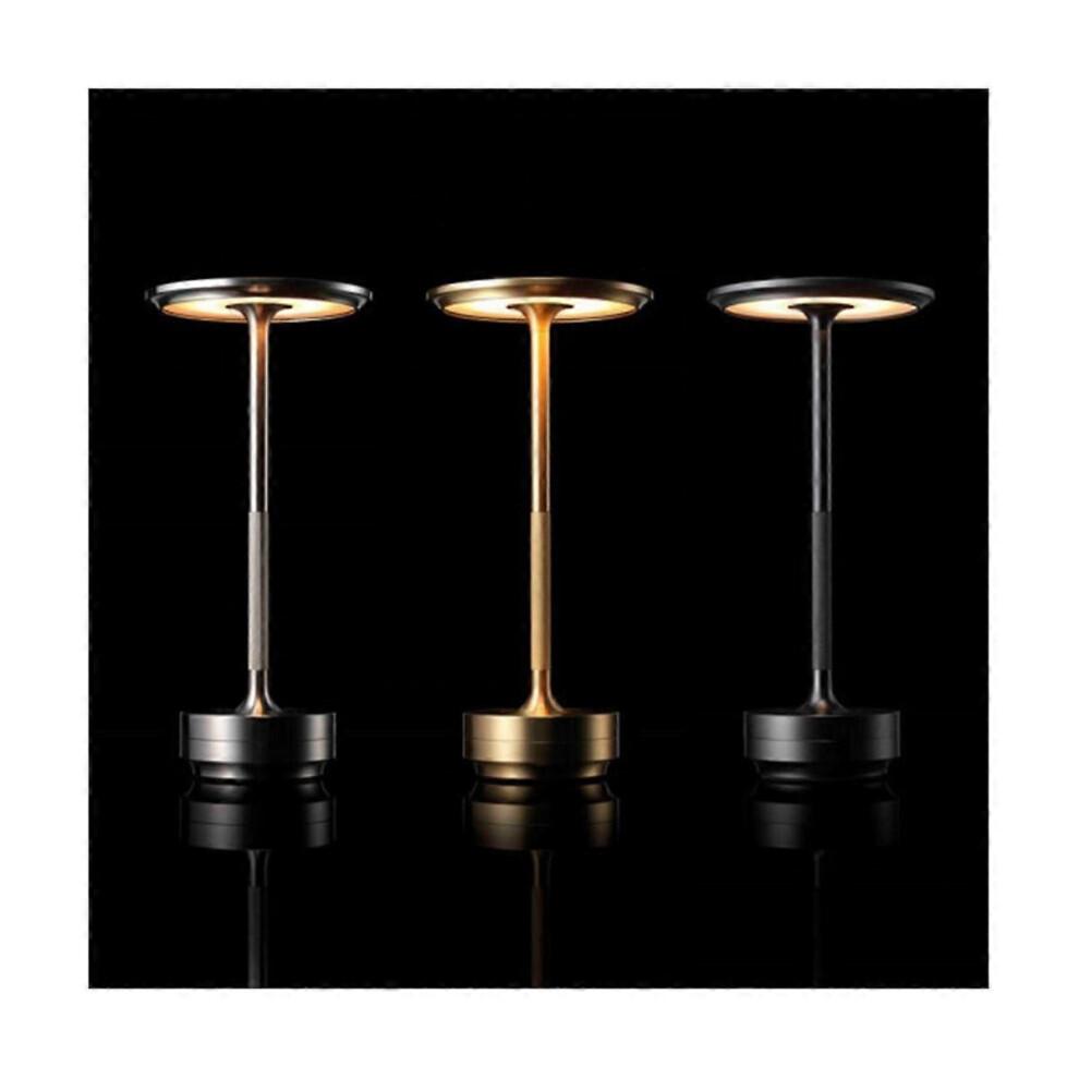 Simple Charging Desk Lamp Restaurant Bar Desk Lamp Dimming Atmosphere Retro Portable Charging Touch USB Desk Lamp Black