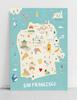 Plakat mapa ilustracja San Francisco