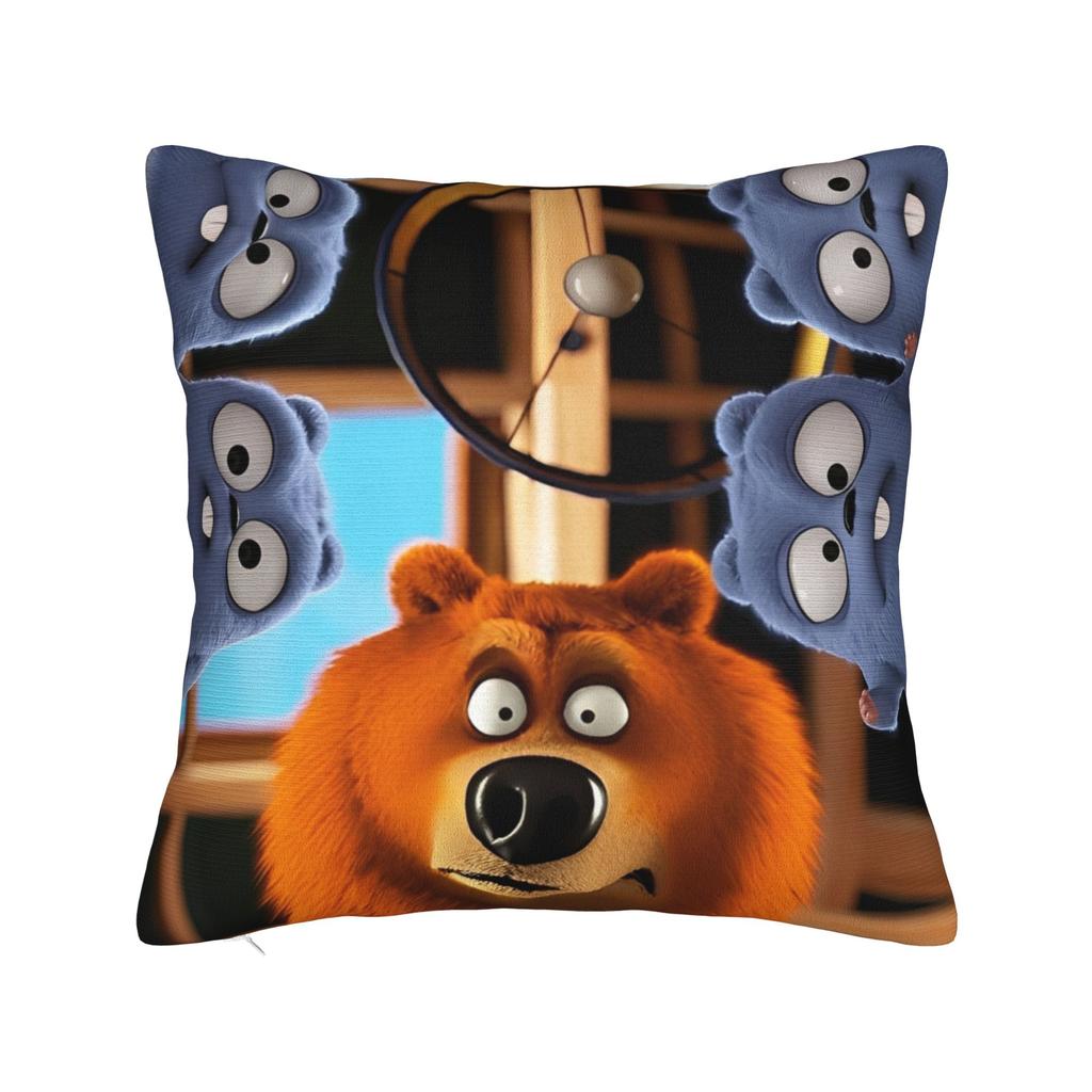 Decorative Pillow Covers Grizzy and The Lemmings Cartoon Merch Bed Throw Pillow Case Cover Square Multi-Size