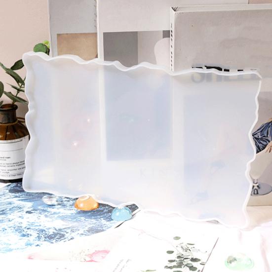 Serving Tray Mold DIY Smooth Surface Silicone Practical Object Resin Epoxy Mold for Craft Making