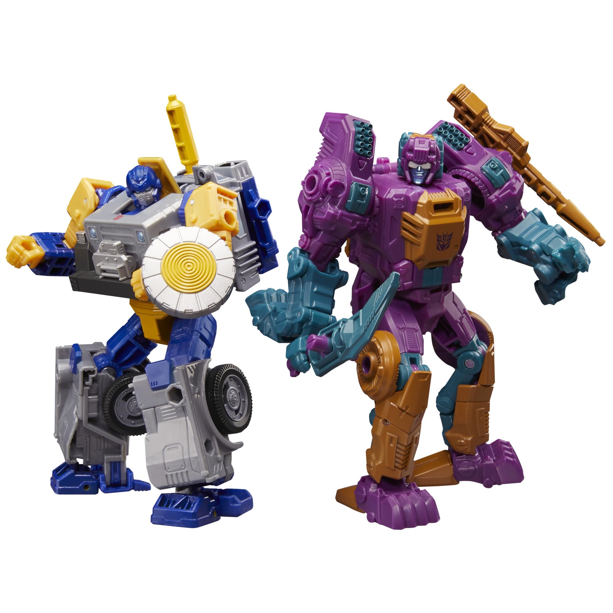 

Transformers Age of the Primes Wreck and Doom Collection Physitron and Karnibuck Transforming Action Figures Robot Toys for Ages 8 and Up 5.5-Inch