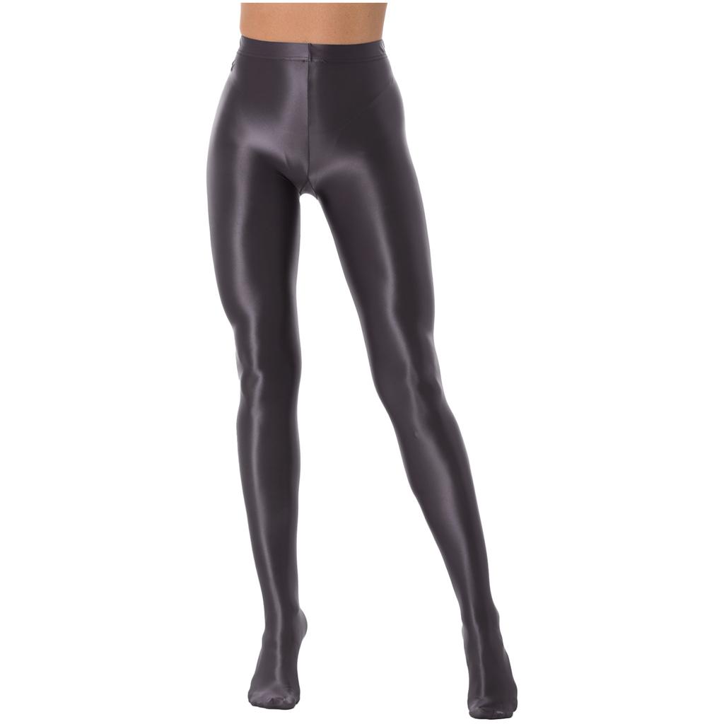 Plus Size 70 Denier Shiny Pantyhose - Oily Glossy Tights For Dance & Party