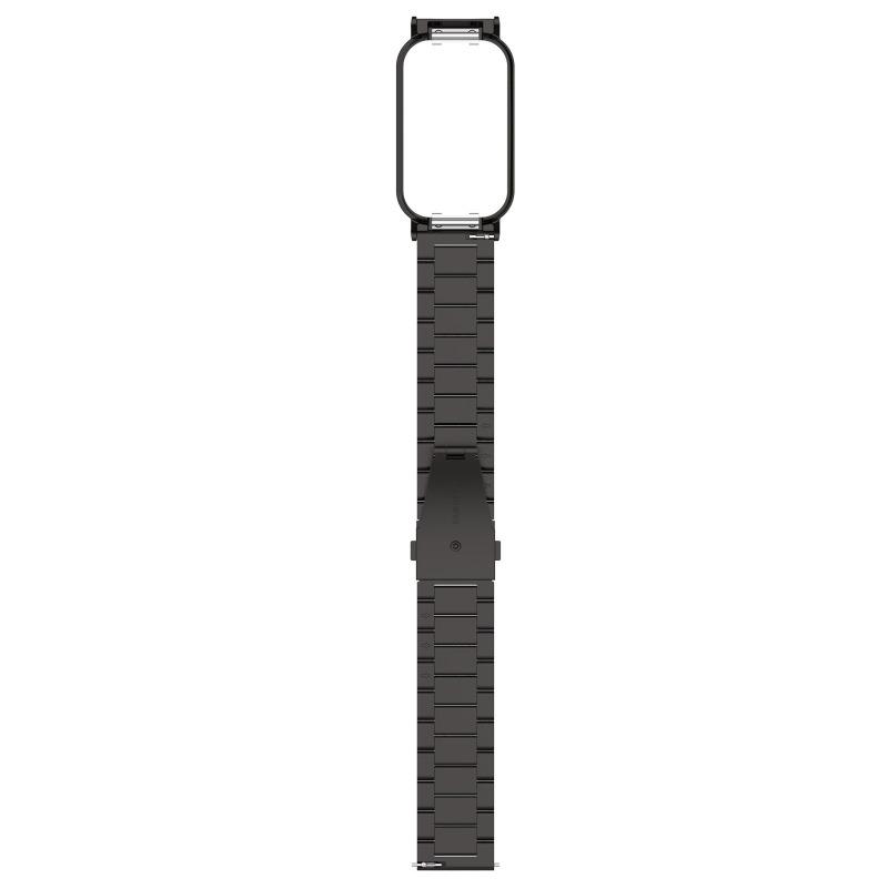 UIENIE 18MM Milanese Rem Til Xiaomi Redmi Band 2 Armbånd+Beskyttelsescover Stødfanger Smart Ur Håndledsrem Til Xiaomi smart Band 8 Active Rem