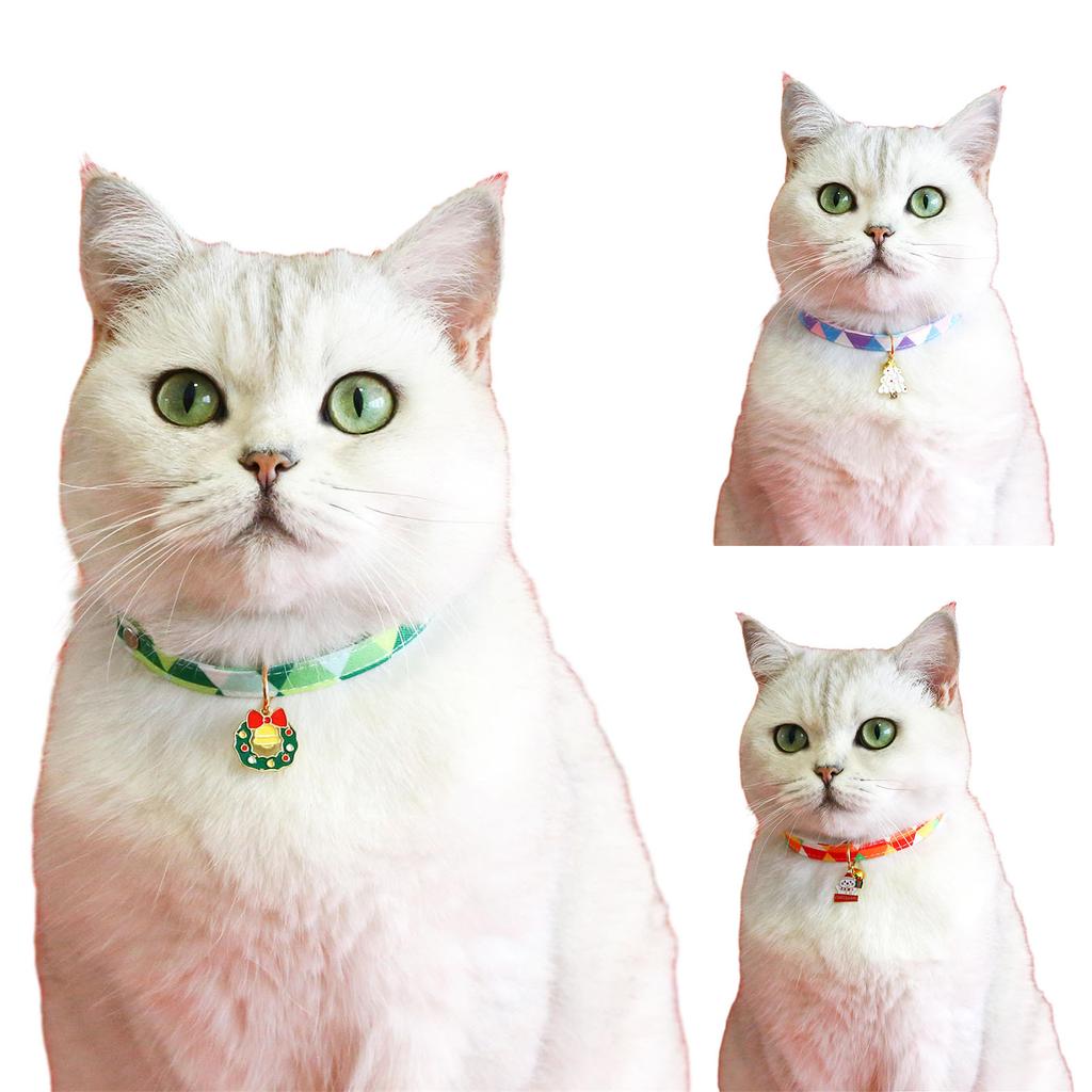 Dog Cat Christmas Collar Wreath Snowman Puppy Suit Collar Necklace Collar Cute Girl Dog Collar Christmas Tree
