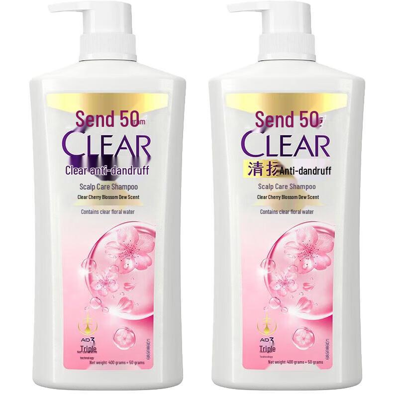 Прозрачный шампунь от перхоти с ароматом вишневого цвета