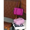 High End  Premium Feel Plume All Steel Genuine Leather Feather Bag Hand-held Small Square Bag Portable Luxurious Lightweight