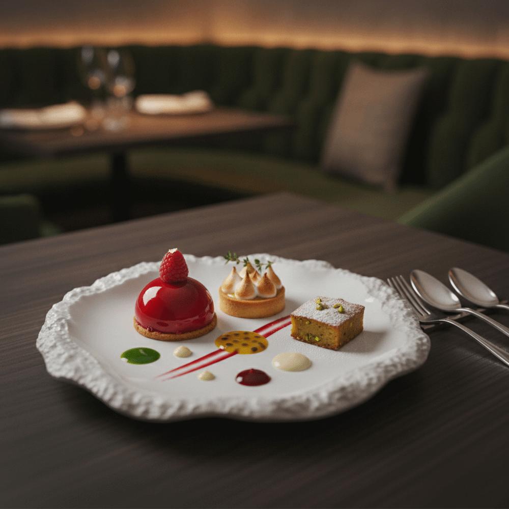 Irregular Shape Stone Pattern Dinner Plate Shallow Meal Plate Simple Dinner Serving Tray Hotel