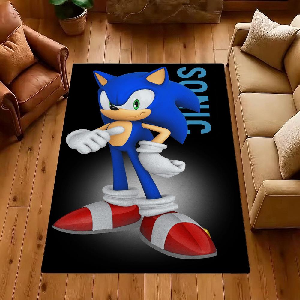 Sonic Hedgehog Carpet Bath Mat Fluffy Rug Soft Foot Mat Under Desk Mat Living Room Rug Pet Friendly