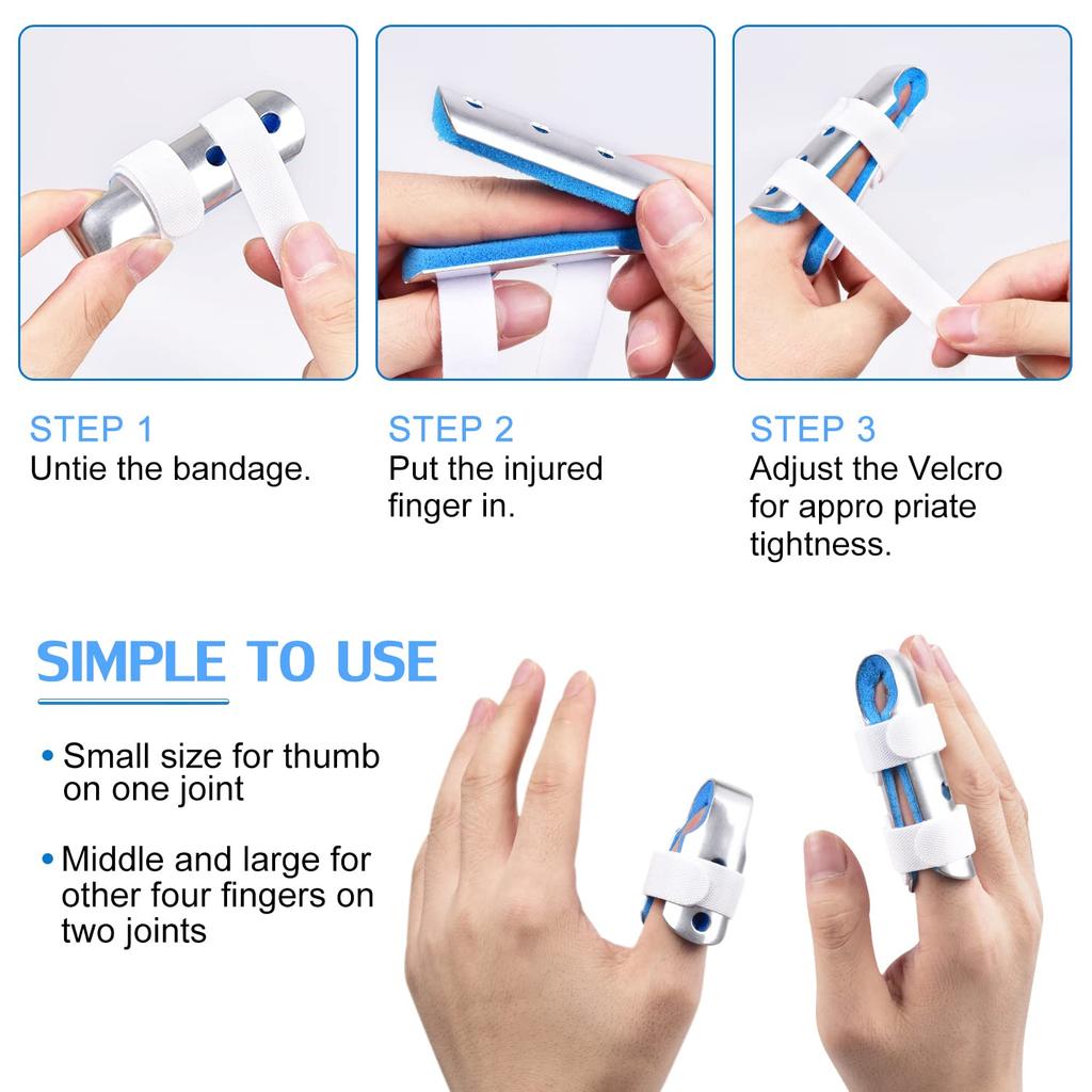 1Pc Finger Splint, Finger Support Brace Finger Stabilizer For Broken Fingers Straightening Arthritis Knuckle Immobilization