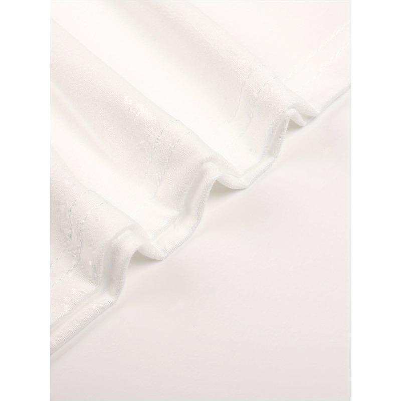 European Size Walk By Faith Print Graphic T-Shirt, Solid Short Sleeve Crew Neck Casual Top For All Season, Women's Clothing