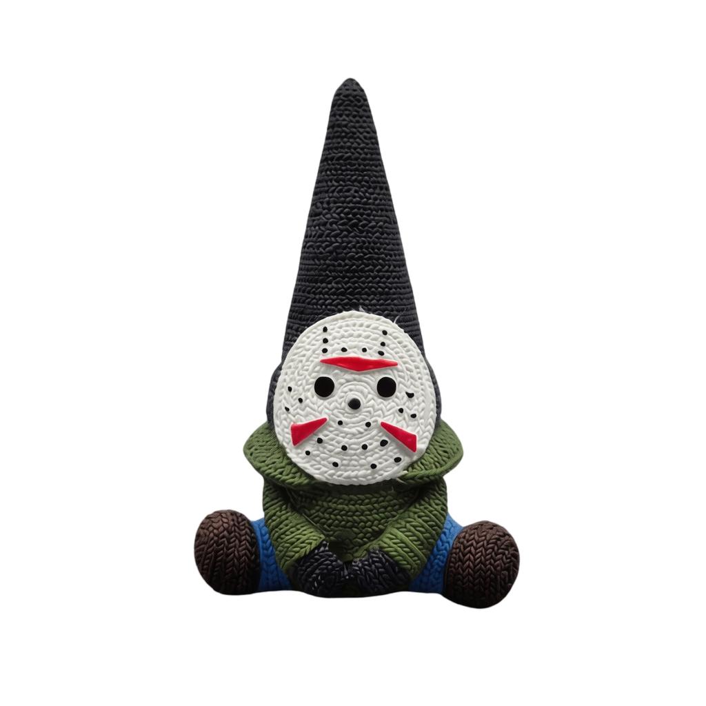 Handcrafted Halloween Figurine Sitting Character with Pointed Hat and Pumpkin Decoration Home Tabletop Ornament for Seasonal Display and Collection
