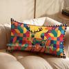 2D Colorful Geometric Deer Pillow Cover Suitable For Sofa Bedroom Car Pillow Cover Cushion Rectangular Back Cushion